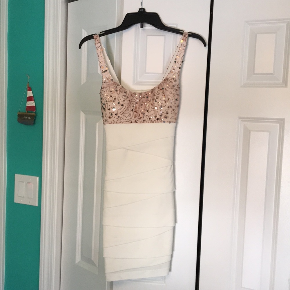 White and Gold Dress